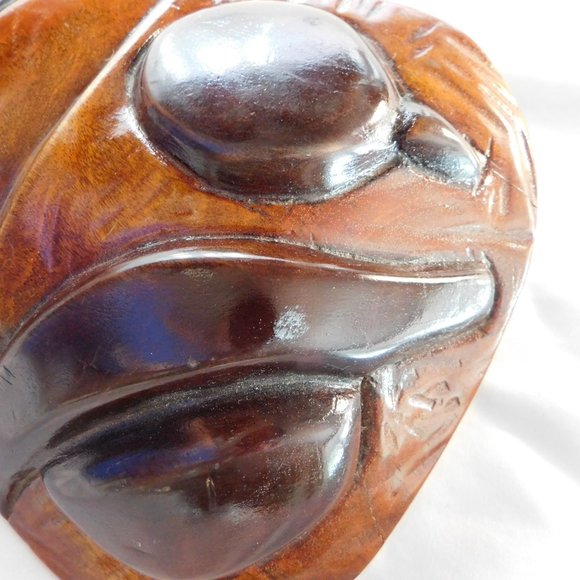 Vintage African Hand Carved Wood Mask - Picture 5 of 8